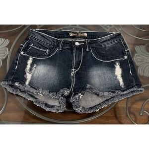 Silver Diva Junior Denim Shorts